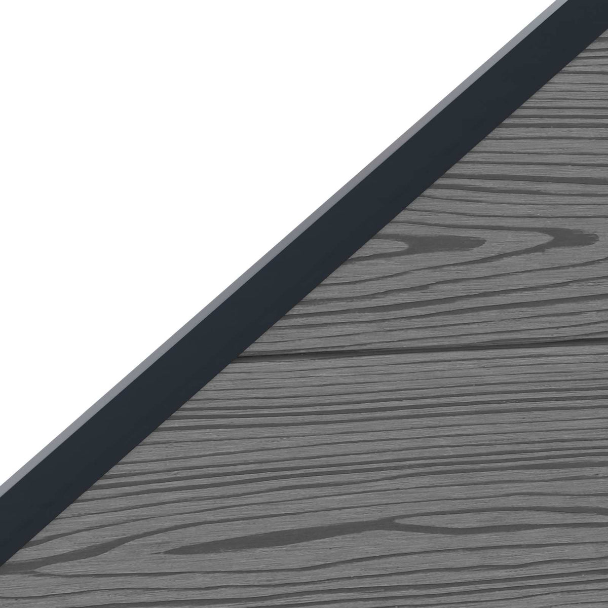 Fence Set 1830 x 186 cm WPC and Aluminium Grey