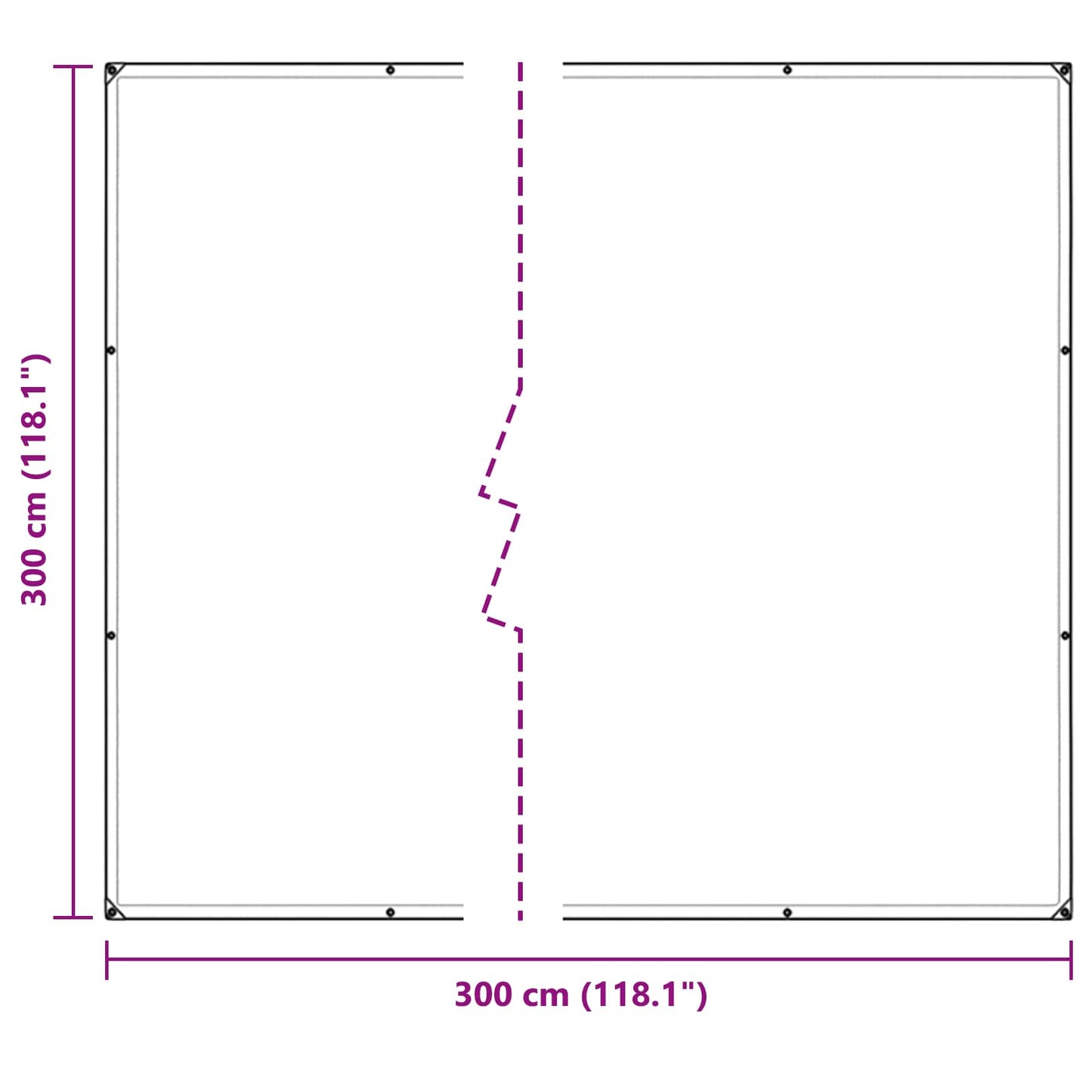 Plant Cover Transparent 3 x 3 m PE