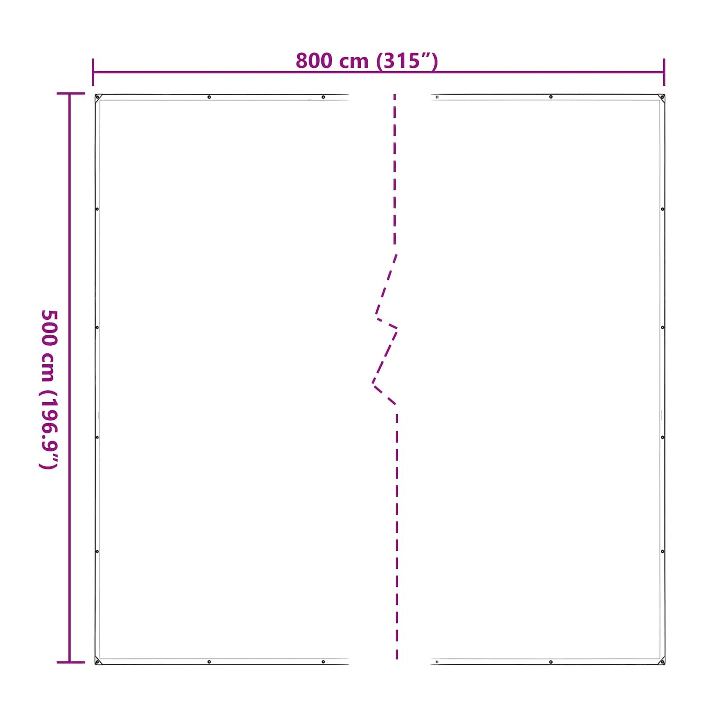 Plant Cover Transparent 5 x 8 m PE