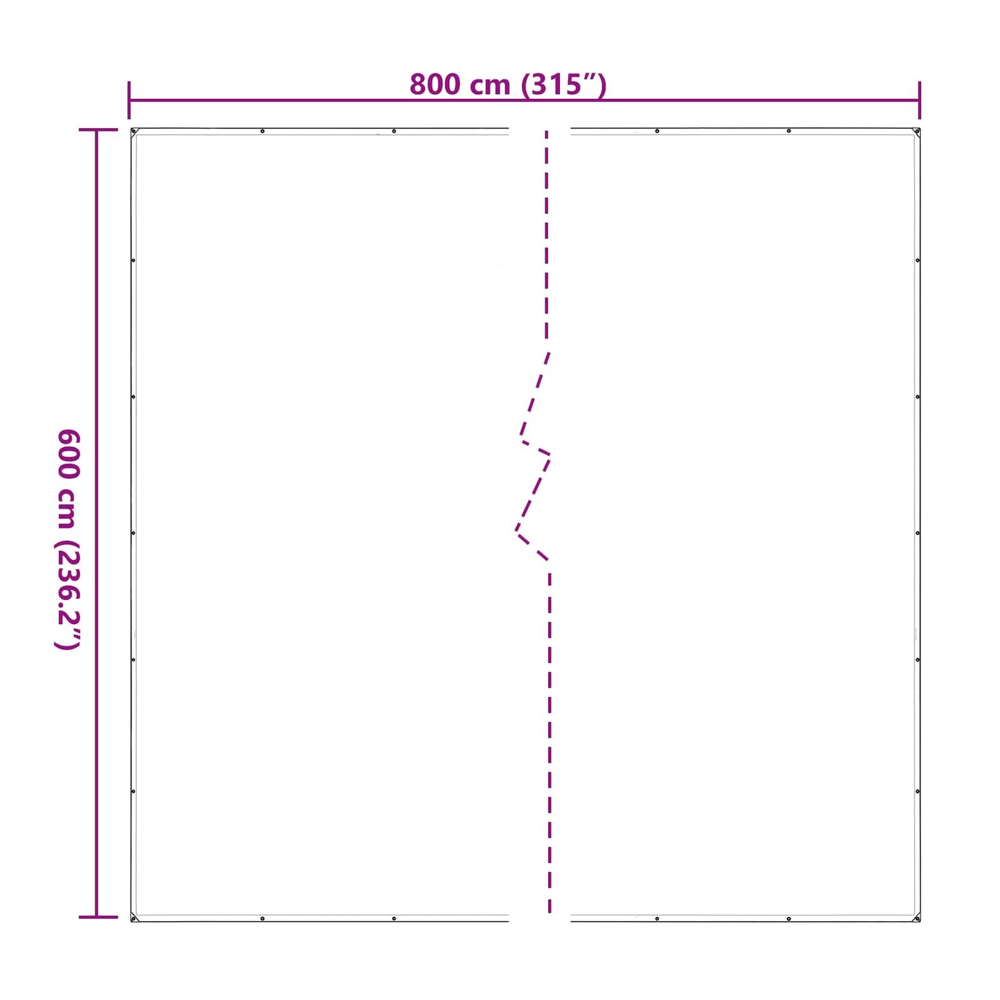 Plant Cover Transparent 6 x 8 m PE