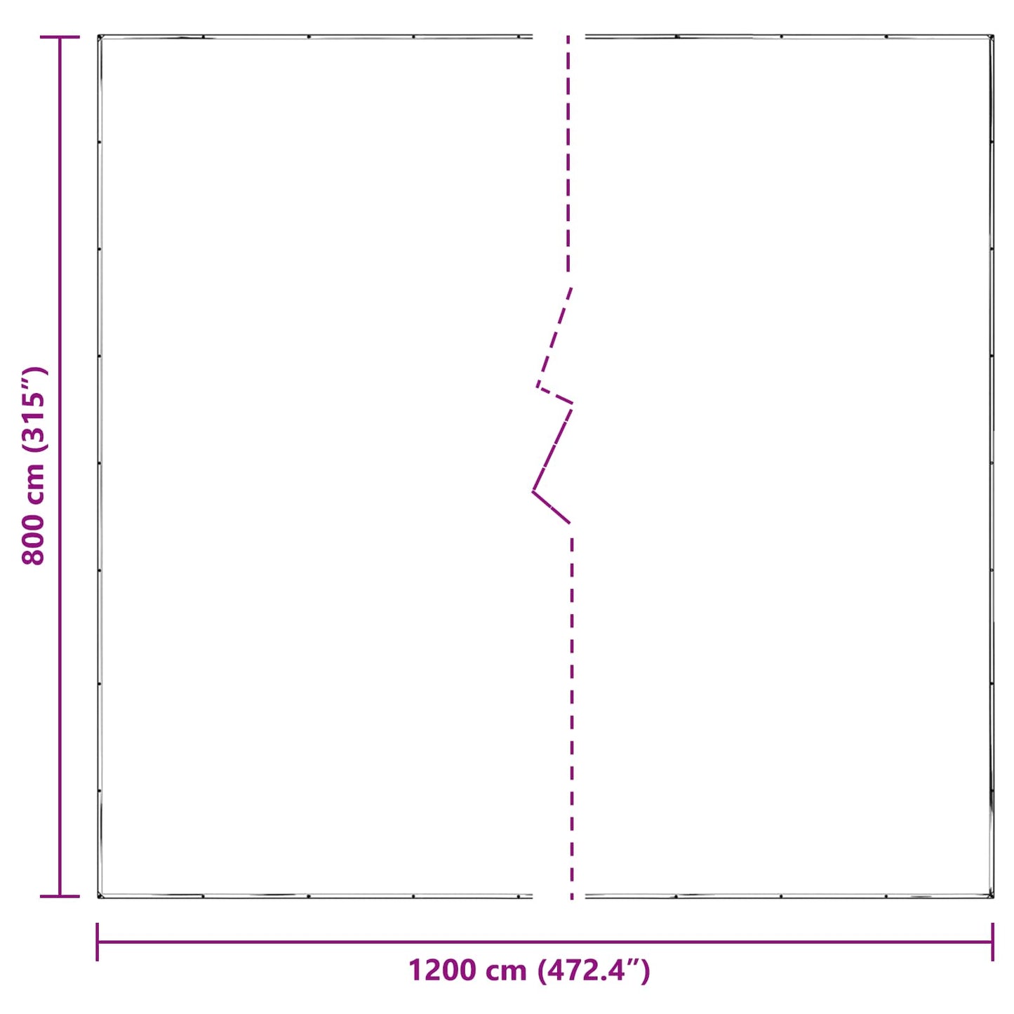 Plant Cover Transparent 8 x 12 m PE