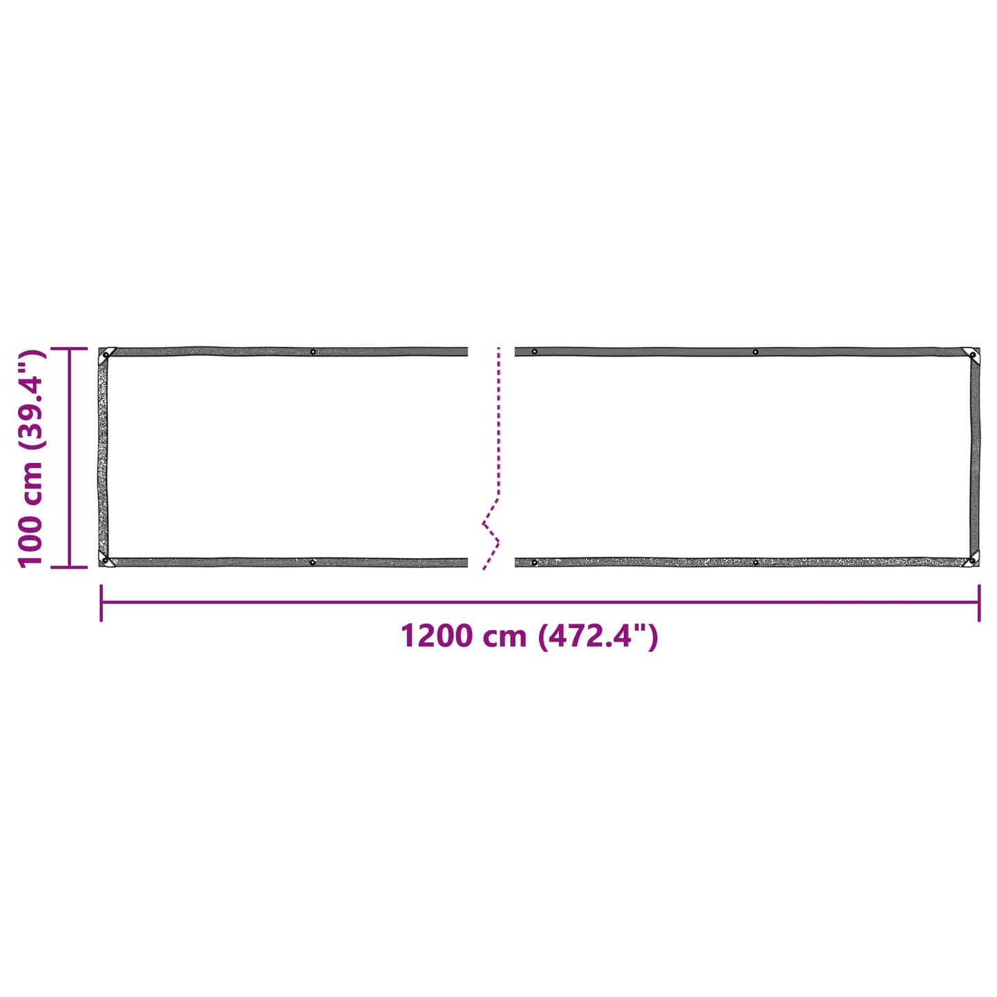 Plant Cover Transparent 1 x 12 m PE