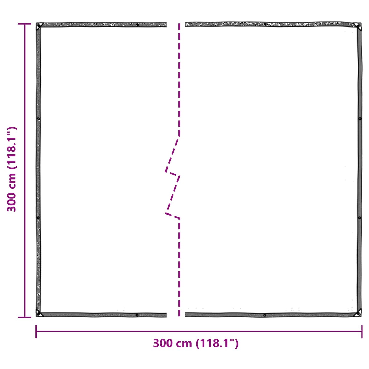 Plant Cover Transparent 3 x 3 m PE