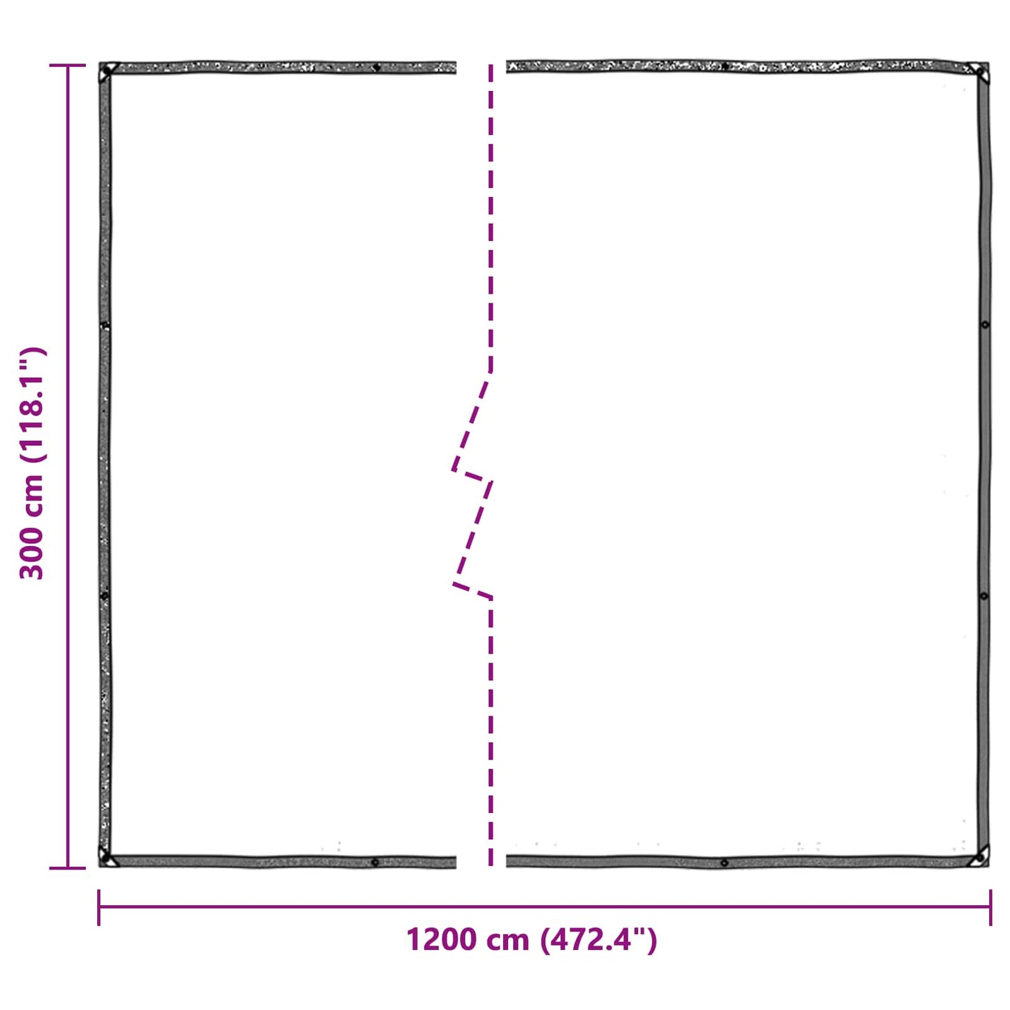 Plant Cover Transparent 3 x 12 m PE