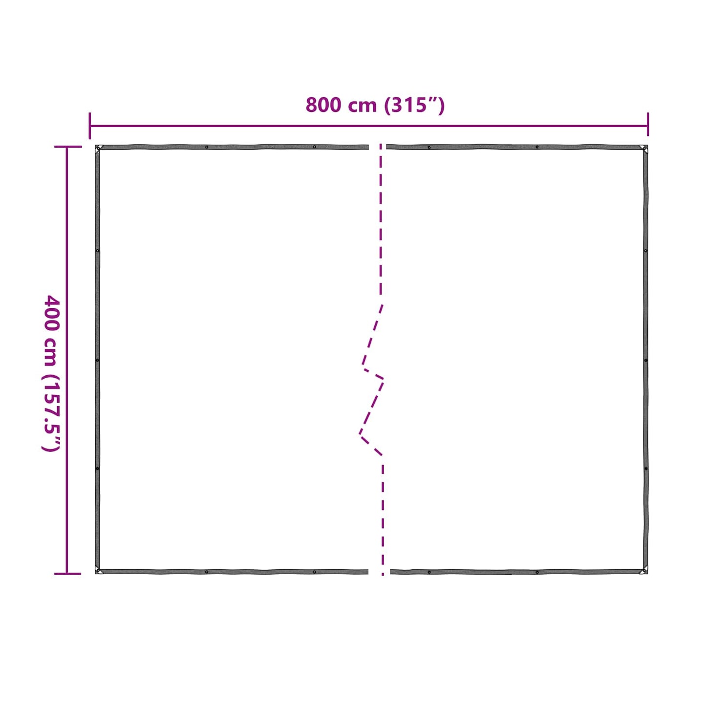 Plant Cover Transparent 4 x 8 m PE