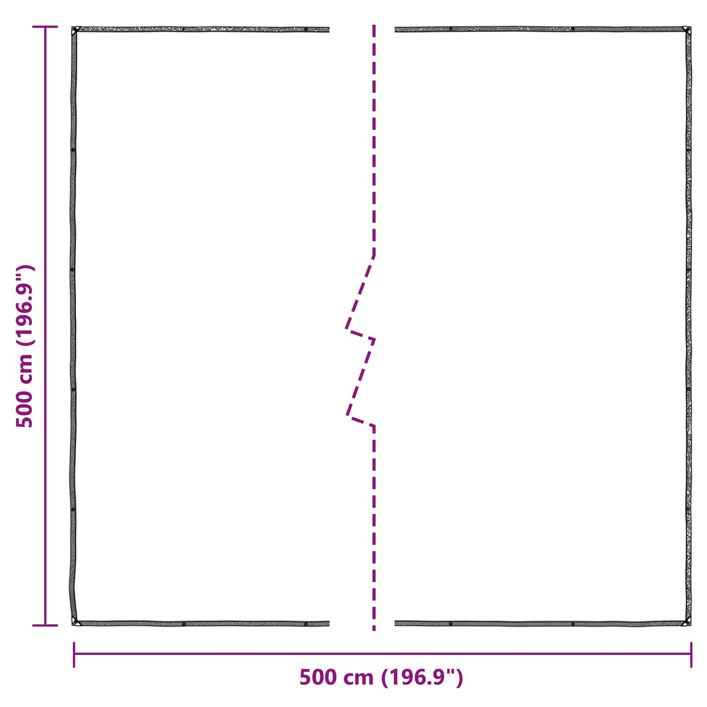 Plant Cover Transparent 5 x 5 m PE