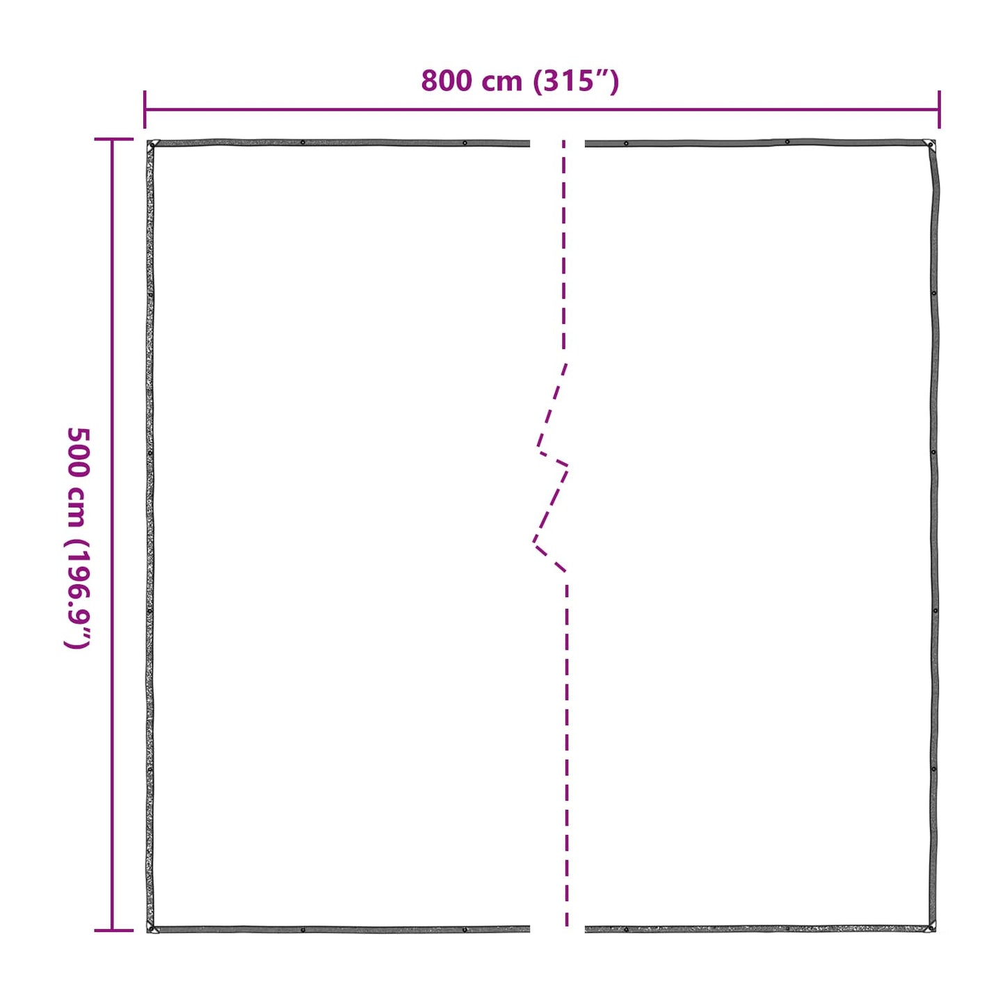 Plant Cover Transparent 5 x 8 m PE