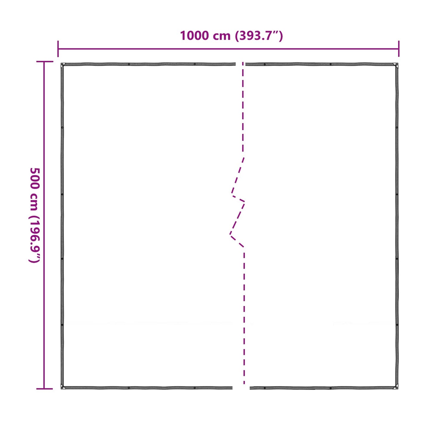 Plant Cover Transparent 5 x 10 m PE