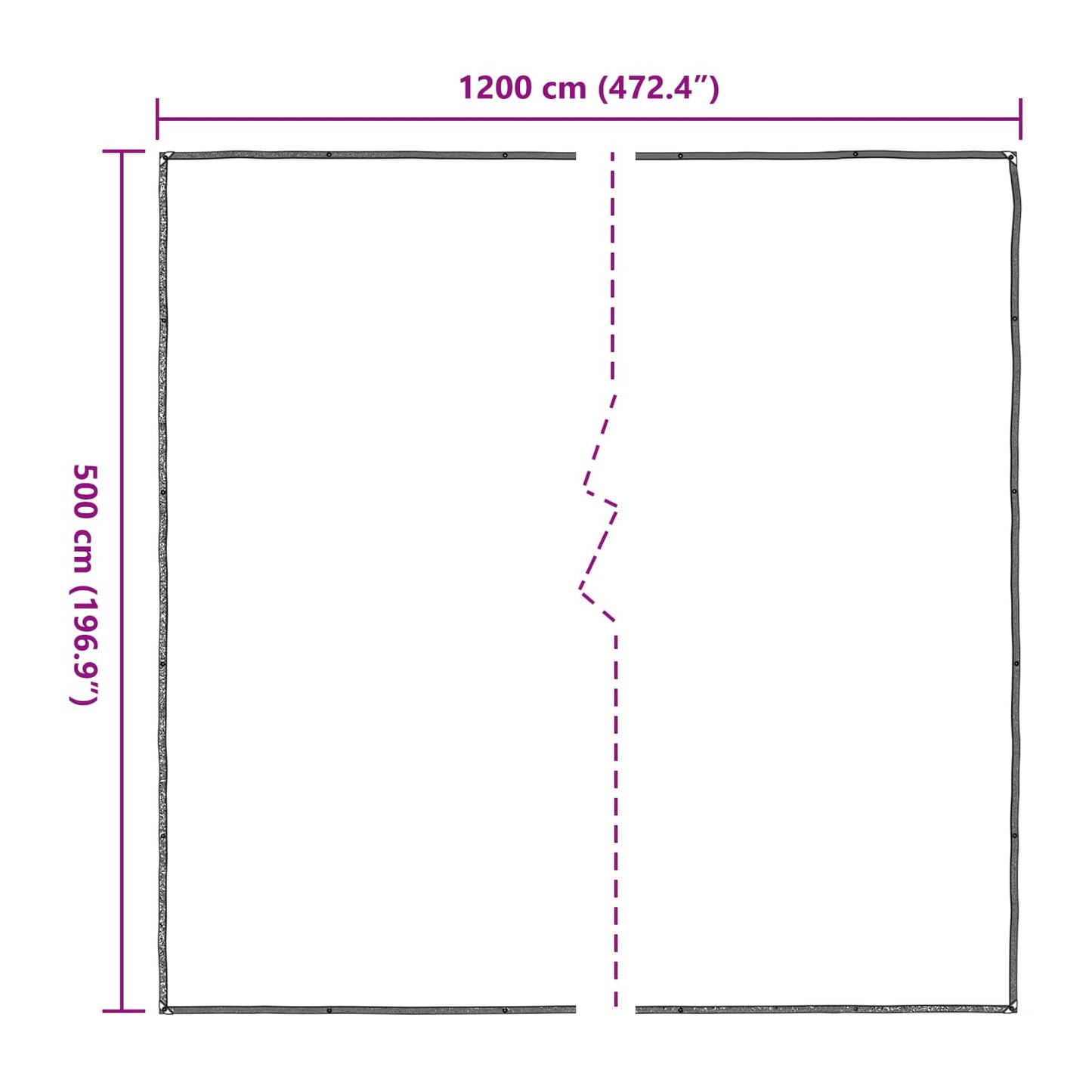 Plant Cover Transparent 5 x 12 m PE