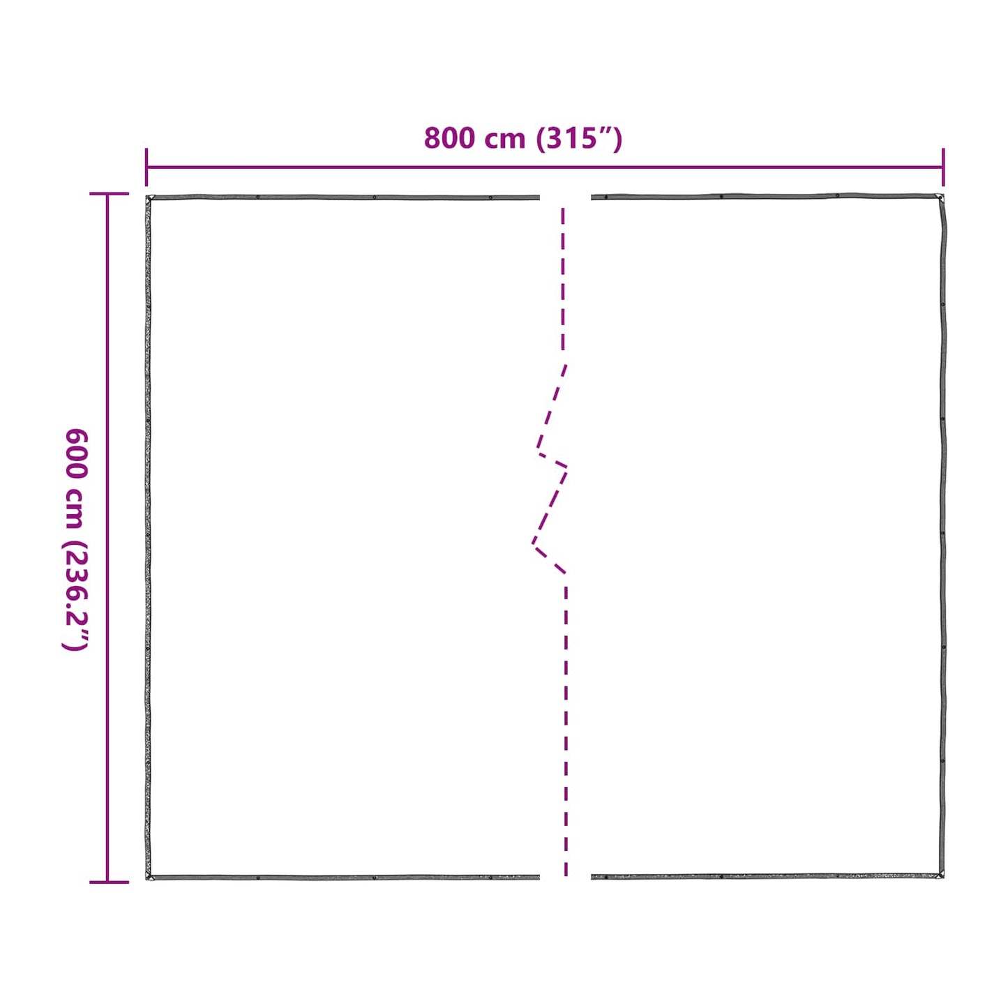 Plant Cover Transparent 6 x 8 m PE