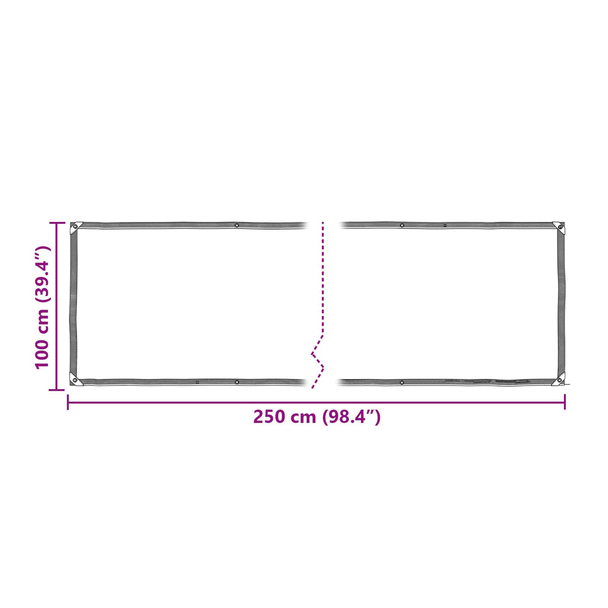 Plant Cover Transparent 2.5 x 1 m PE