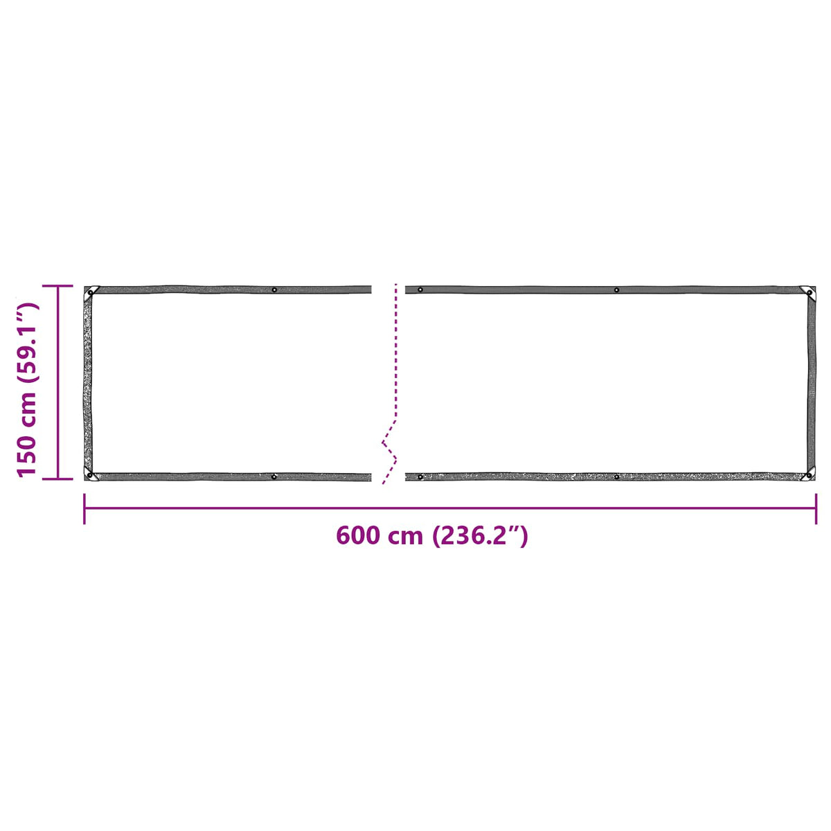Plant Cover Transparent 6 x 1.5 m PE
