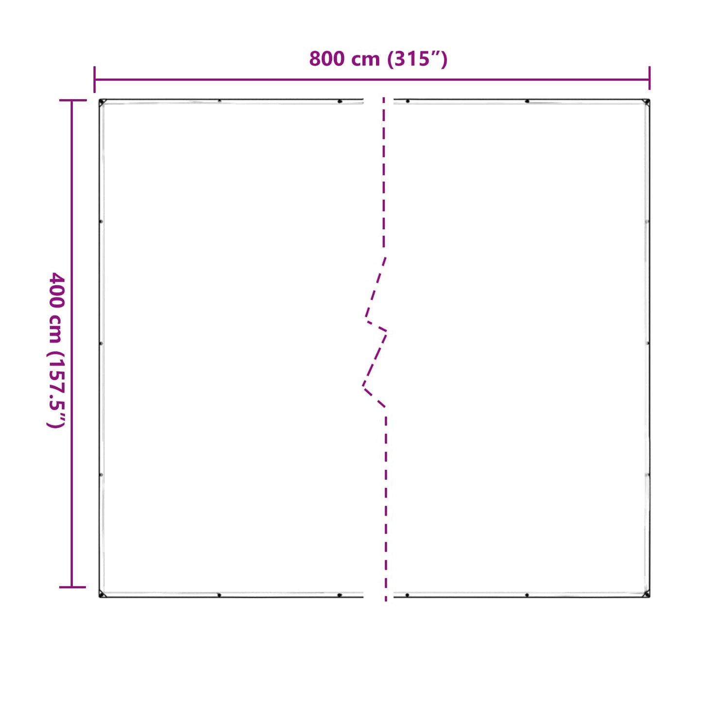 Plant Cover Transparent 4 x 8 m PVC