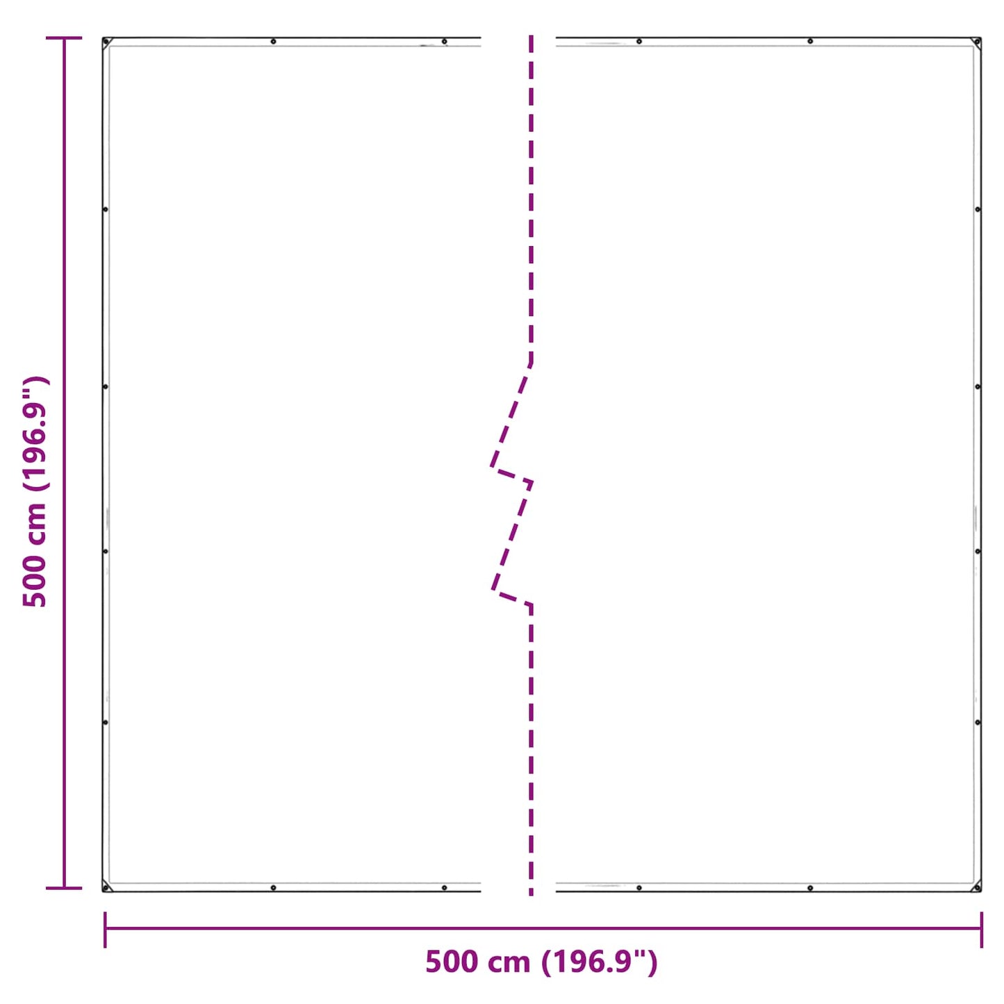 Plant Cover Transparent 5 x 5 m PVC