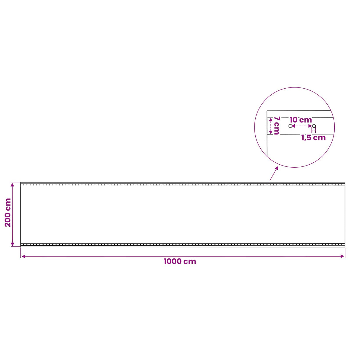 Tarpaulin with Eyelets 2 pcs Green 2 x 10 m 260 gsm PE