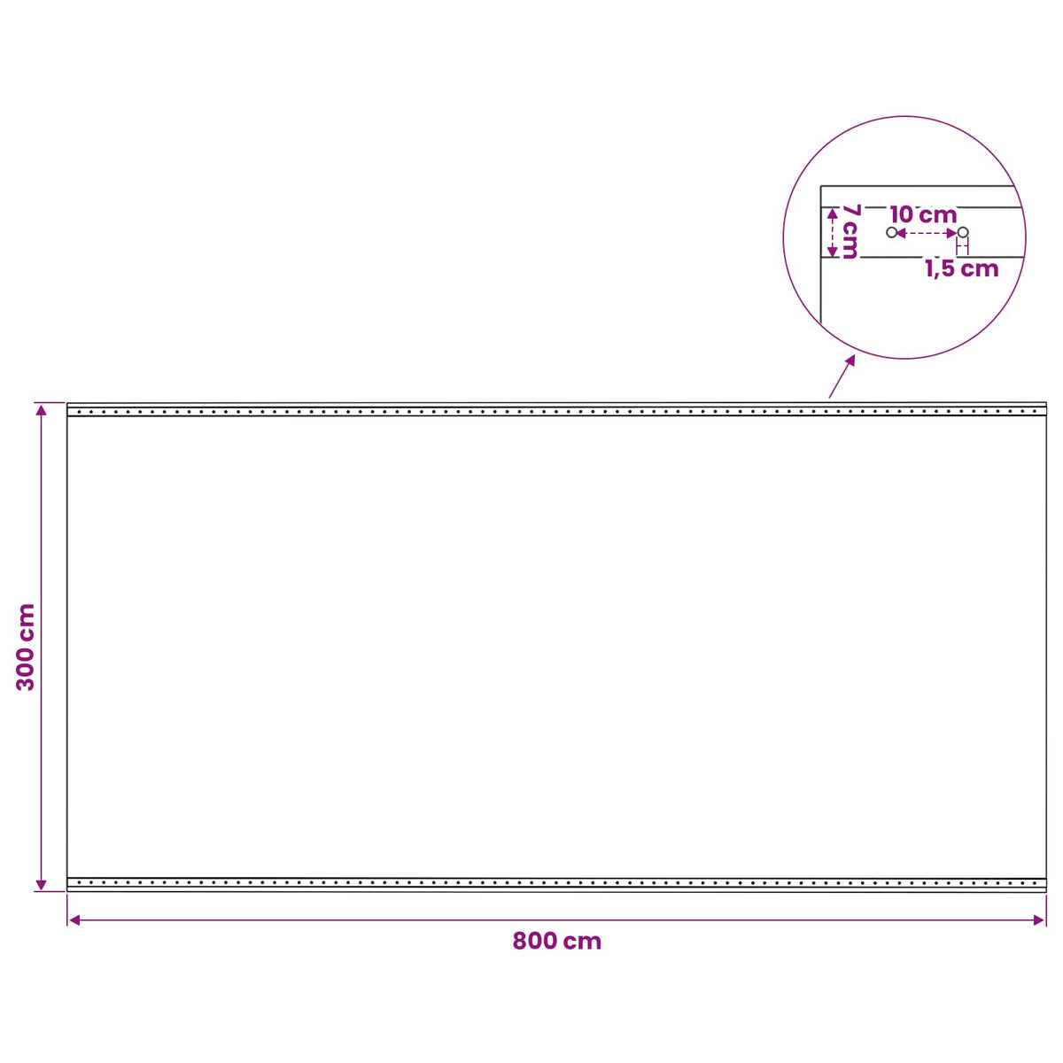 Tarpaulin with Eyelets 2 pcs Green 4 x 8 m 260 gsm PE