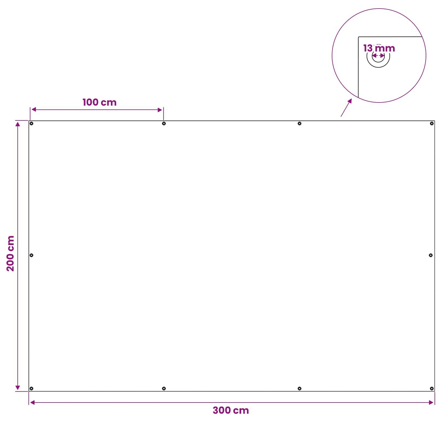 Tarpaulin with Eyelets Anthracite Grey 2 x 3 m 180 gsm PE