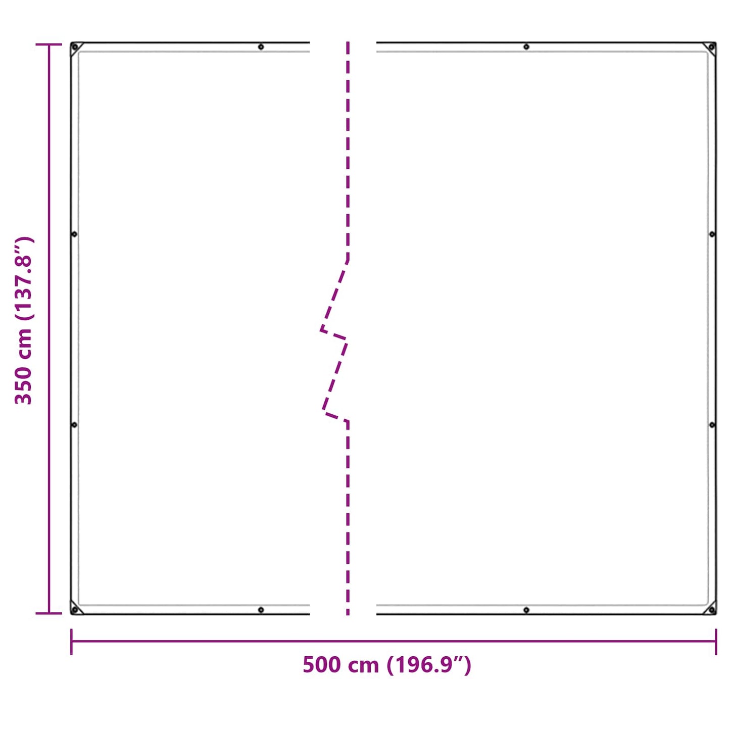 Tarpaulin 140 gsm Transparent 5 x 3.5 m PE