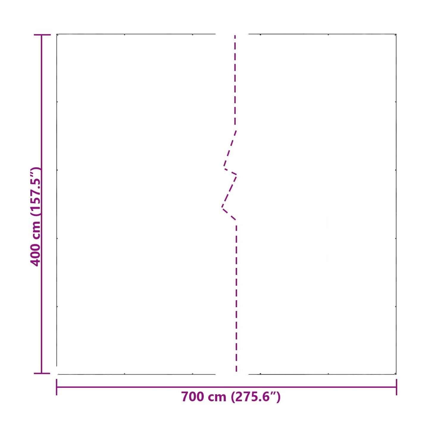 Tarpaulin 140 gsm Transparent 7 x 4 m PE