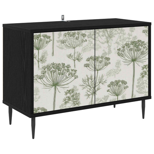 TV Cabinet GOTHA 69 x 33 x 50.5 cm Black Oak Engineered Wood