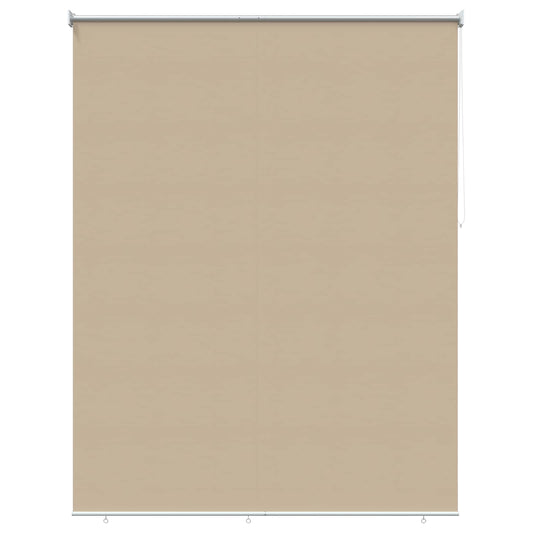 Outdoor Roller Blind UV Protection Beige 180 x 140 cm (W x H)