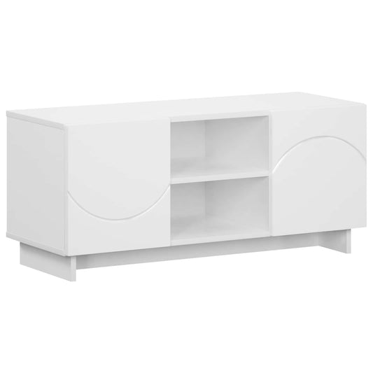 TV Stand 90 x 34.5 x 40 cm White Engineered Wood