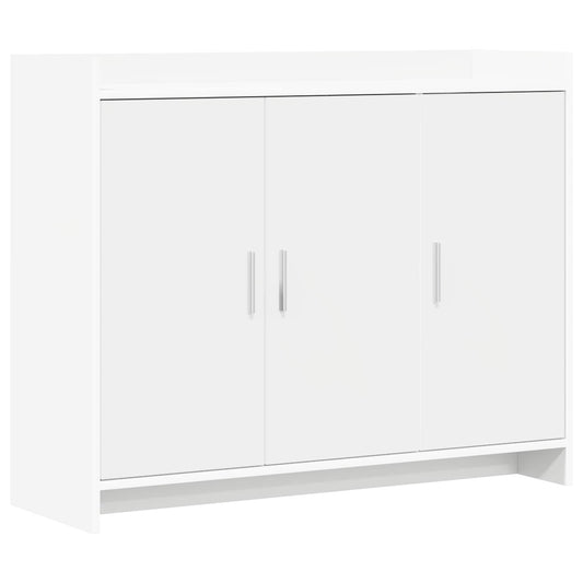 Sideboard White 98.5 x 33 x 80 cm Engineered Wood