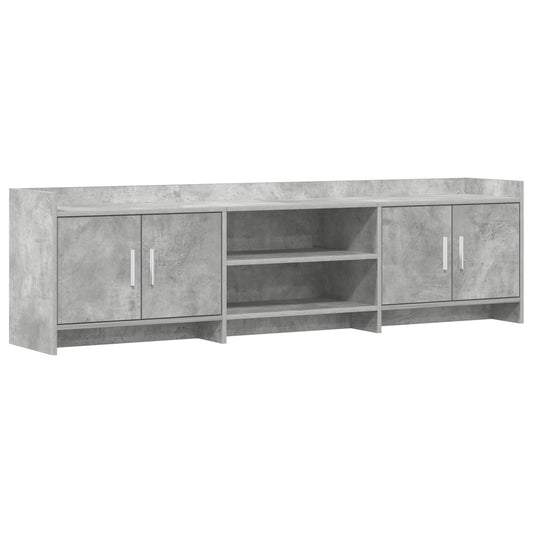 TV Cabinet 168 x 33 x 47 cm Concrete Grey Engineered Wood