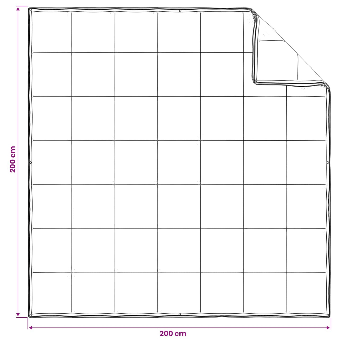 Full Year Duvet White 200 x 200 cm Bamboo Fiber