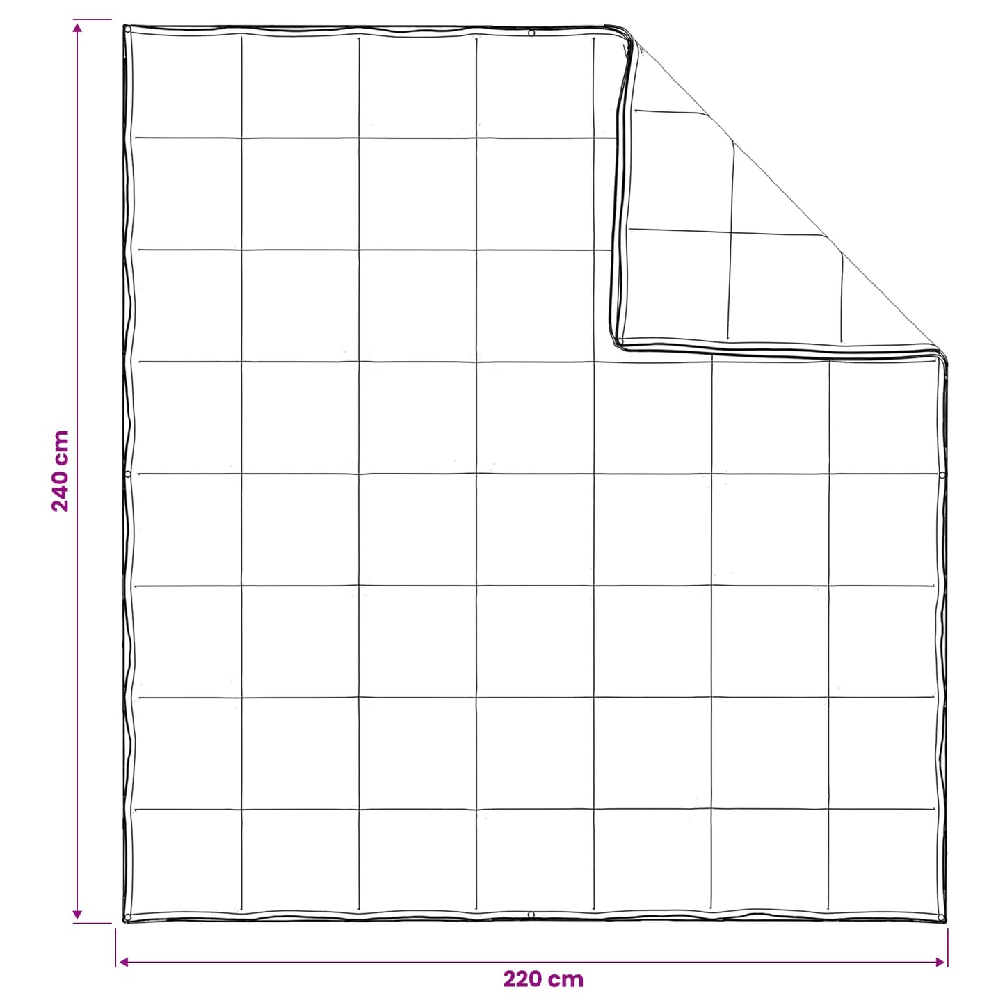 Full Year Duvet White 240 x 220 cm Bamboo Fiber