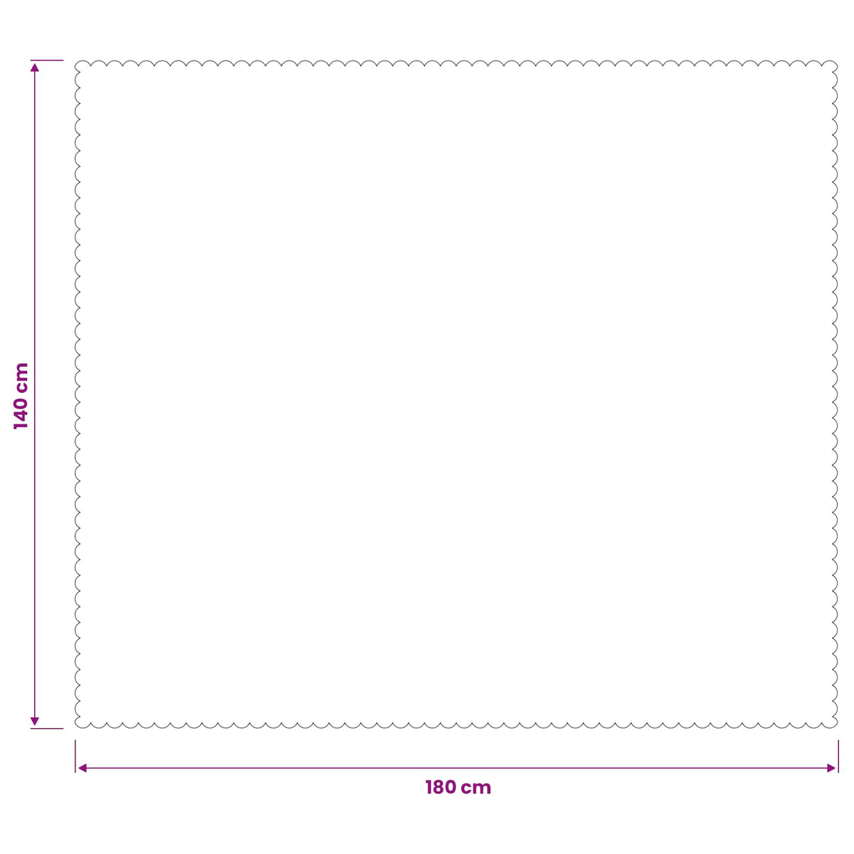 Table Cloth Rectangular Dark Green 140 x 180 cm
