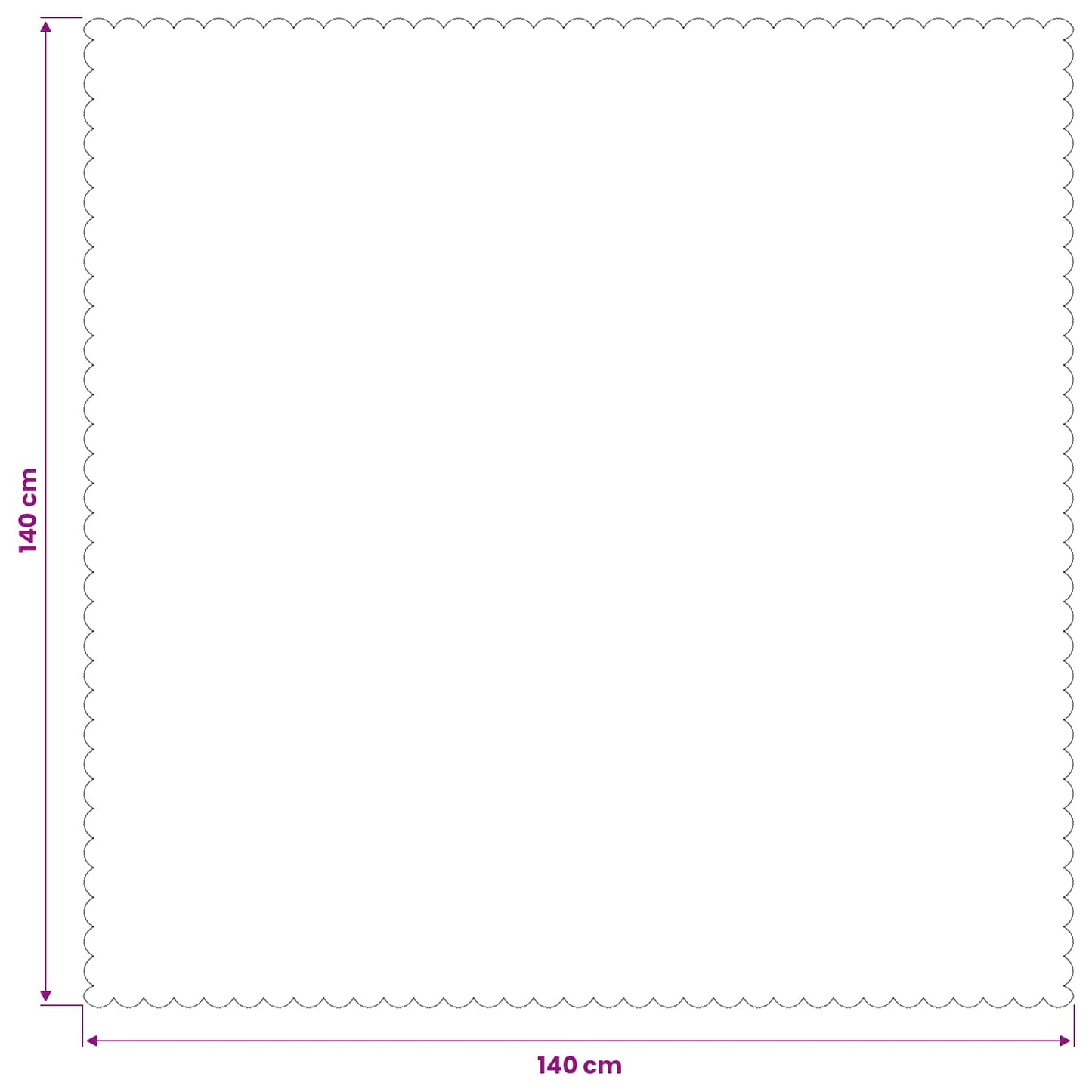 Table Cloth 5 pcs Rectangular Light Grey 140 x 140 cm