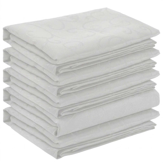 Table Cloth 5 pcs Round White Ø 140 cm