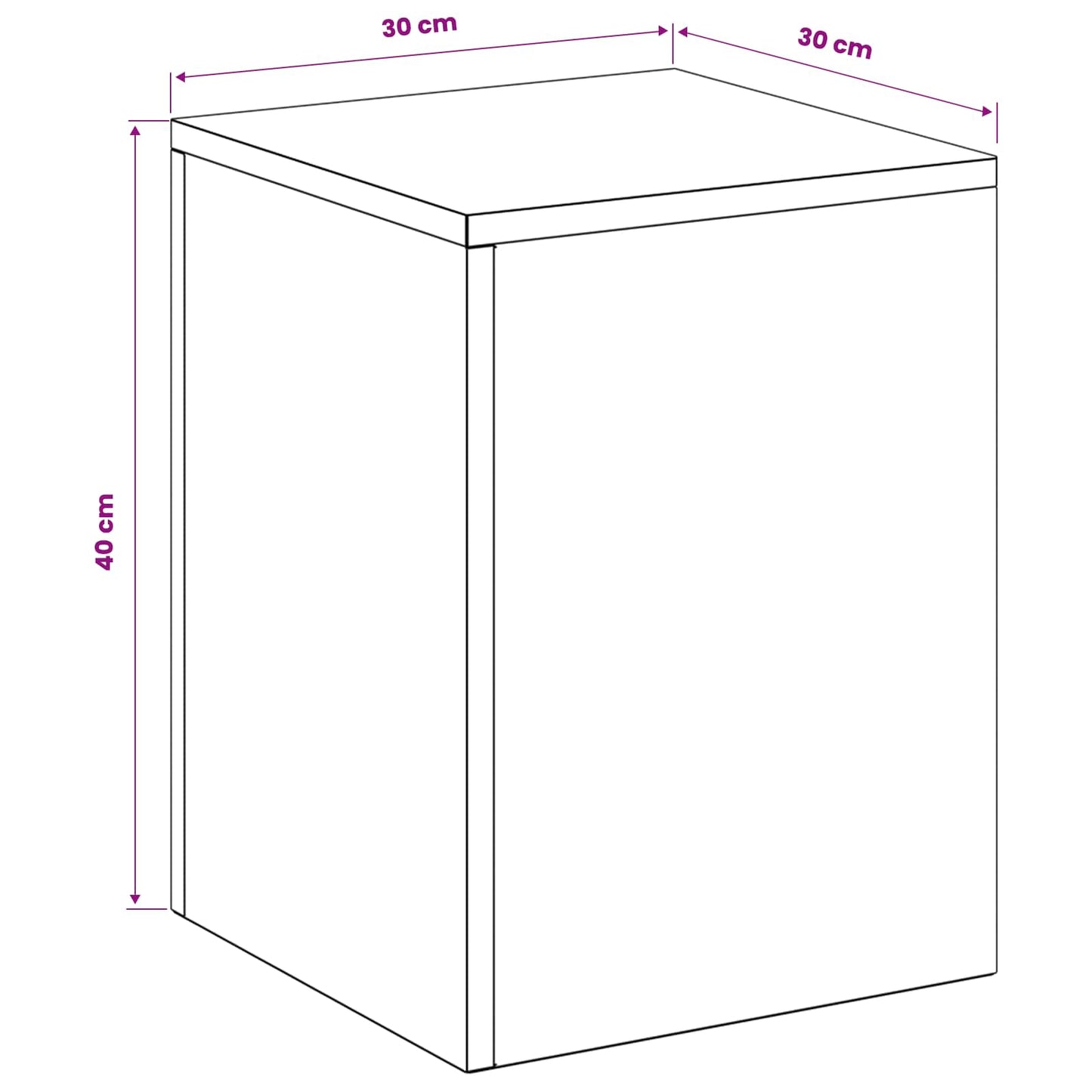 Plant Stand Anthracite 30 x 30 x 40 cm Stainless Steel