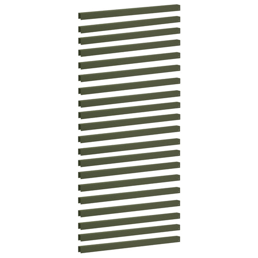 Garden Cover Profile 20 pcs 100 x 5 x 5 cm Steel Olive Green