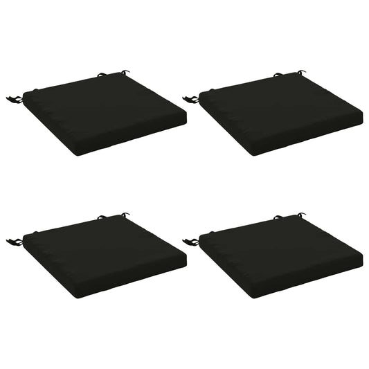 4-Piece Seat Cushions SOEST 4 pcs 100% Polyester Black