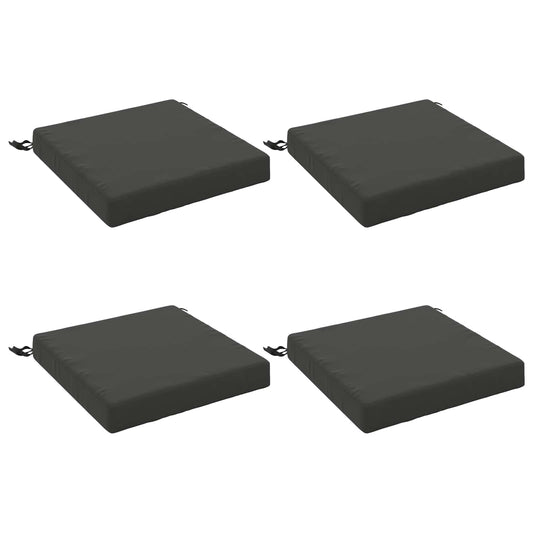 4-Piece Seat Cushions SOEST 4 pcs 100% Polyester Anthracite