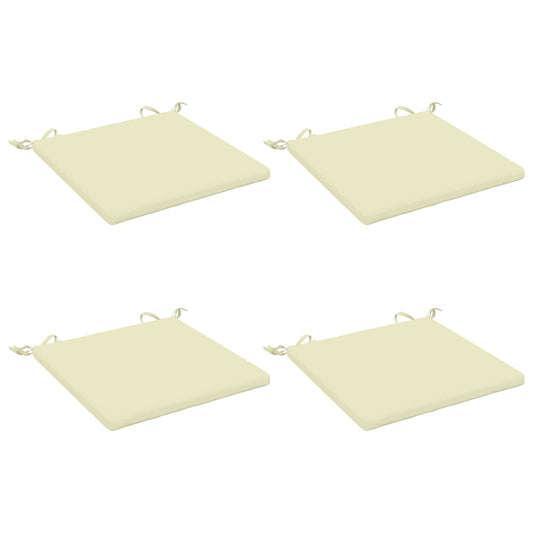 4-Piece Seat Cushions SOEST 4 pcs 100% Polyester Cream