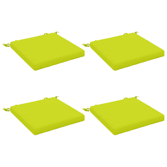 4-Piece Seat Cushions SOEST 4 pcs 100% Polyester Bright Green