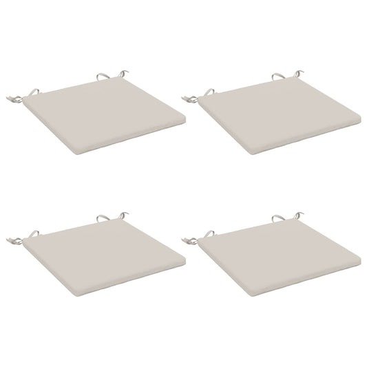 4-Piece Seat Cushions SOEST 4 pcs 100% Polyester White