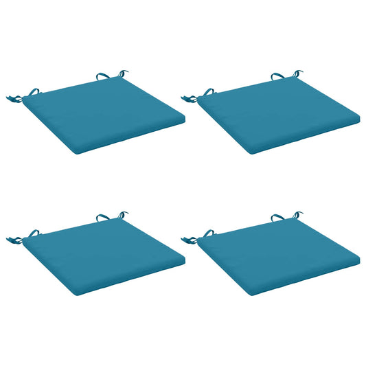 4-Piece Seat Cushions SOEST 4 pcs 100% Polyester Light Blue