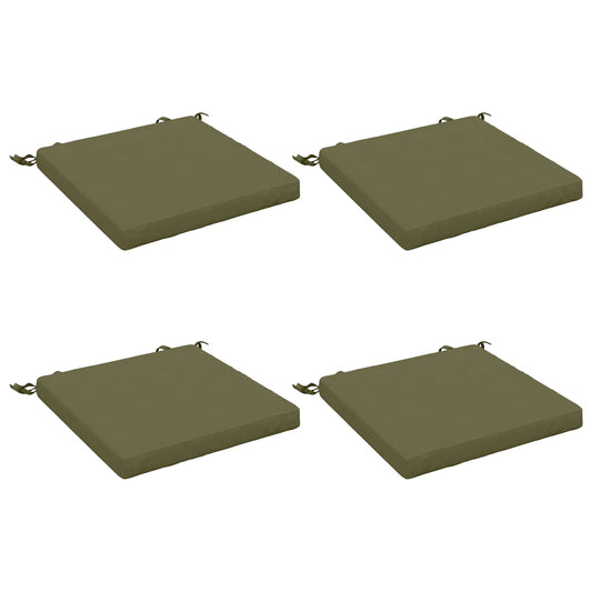 4-Piece Seat Cushions SOEST 4 pcs 100% Polyester Olive Green