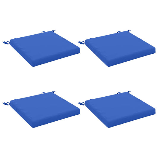 4-Piece Seat Cushions SOEST 4 pcs 100% Polyester Royal Blue