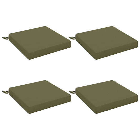 4-Piece Seat Cushions SOEST 4 pcs 100% Polyester Olive Green