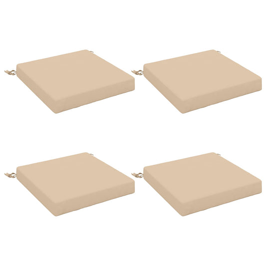 4-Piece Seat Cushions SOEST 4 pcs 100% Polyester Cream