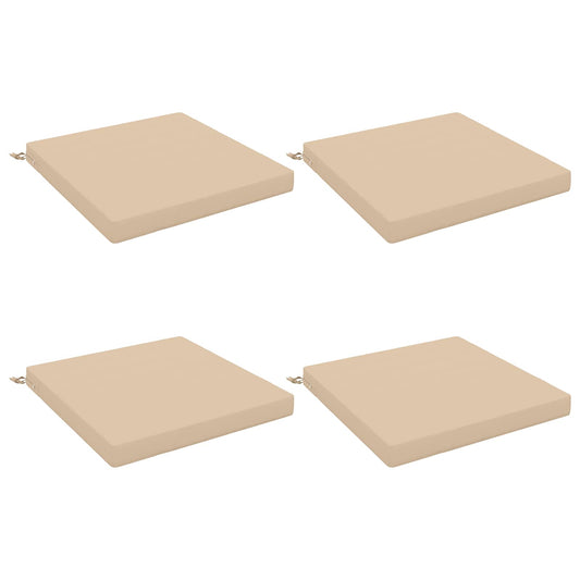 4-Piece Seat Cushions SOEST 4 pcs 100% Polyester Cream