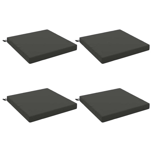 4-Piece Seat Cushions SOEST 4 pcs 100% Polyester Anthracite