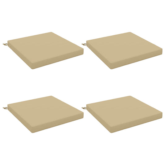 4-Piece Seat Cushions SOEST 4 pcs 100% Polyester Beige