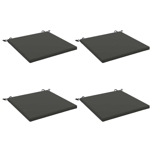 4-Piece Seat Cushions SOEST 4 pcs 100% Polyester Anthracite