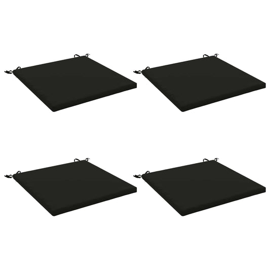 4-Piece Seat Cushions SOEST 4 pcs 100% Polyester Black